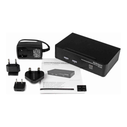 StarTech STARTECH.COM 2 Port DISPLAYPort KVM SWITCH SINGLE SCREEN USB AUDIO NO CABLE 3YR
