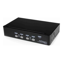 StarTech STARTECH.COM 4 Port VGA KVM SWITCH SINGLE SCREEN 1440P BUILT-IN USB2.0 HUB 3YR