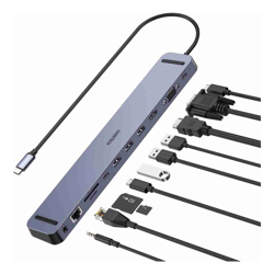 Choetech HUB-M20 USB-C 11-in-1 Multifunction Adapter
