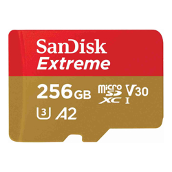SanDisk 256GB Extreme microSDXC UHS-I Card SDSQXAV-256G-GN6MN
