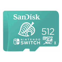 SanDisk 512GB Nintendo-Licensed microSD Card for Nintendo Switch SDSQXAO-512G-GN3ZN