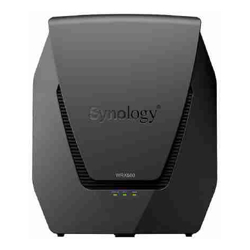 Synology WRX560 Dual-band Wi-Fi 6 Router with a quad-core 1.4 GHz processor and 512 MB of DDR4