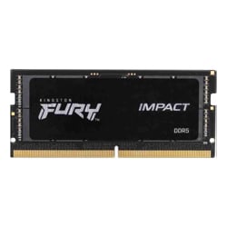 Kingston FURY Impact RAM Module for Notebook Gaming Notebook 16 GB (1 x 16GB) DDR5-4800/PC5-38400 DDR5 SDRAM 4800 MHz CL38 1.10 V Non-ECC Unbuffered 262-pin SoDIMM