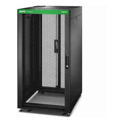 APC EASY Rack 600MM/24U/800MM WITH ROOF SIDE PANEL CASTORS FEET AND 4 BRACKETS NO BOTTOM BLACK