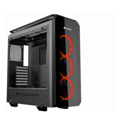 Cougar Puritas Glass Gaming case 3x Vortex Red LED Fans