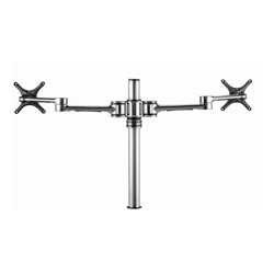 Atdec Dual VESA Monitor Desk Mount with Desk Clamp Silver (Refurbished) (SRP$289)