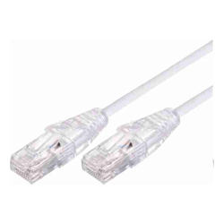 BluPeak 1M Ultra Thin Cat6a UTP LAN Cable White (Lifetime Warranty)
