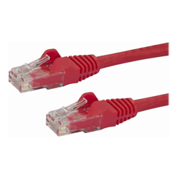 StarTech STARTECH.COM CAT6 ETHERNET CABLE 50CM RED 650MHZ 100W SNAGLESS PATCH CORD Lifetime WARR