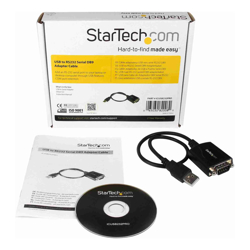 StarTech STARTECH.COM USB to RS232 DB9 SERIAL ADAPTER M to M 30CM COM RETENTION 2YR