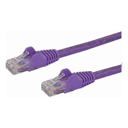 StarTech STARTECH.COM CAT6 ETHERNET CABLE 50CM Purple 650MHZ SNAGLESS PATCH CORD