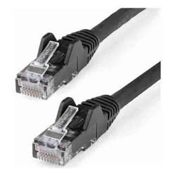 StarTech 1m CAT6 Ethernet Cable LSZH (Low Smoke Zero Halogen) 10 Gigabit 650MHz 100W PoE RJ45 UTP Network Patch Cord Snagless with Strain Relief Black CAT 6 ETL Verified (N6LPATCH1MBK)