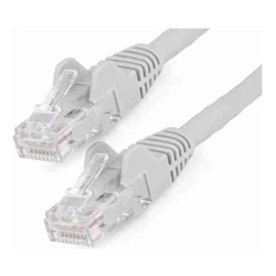 StarTech 15m CAT6 Ethernet Cable LSZH (Low Smoke Zero Halogen) 10 Gigabit 650MHz 100W PoE RJ45 10GbE UTP Network Patch Cord Snagless with Strain Relief Grey CAT 6 ETL Verified 24AWG