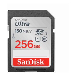 SanDisk Ultra SDXC SDUNC 256GB C10 UHS-I 150MB/s R 4x6 10Y