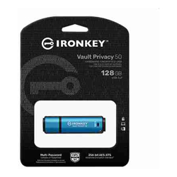 Kingston 128GB IronKey Vault Privacy 50 AES-256 Encrypted FIPS 197