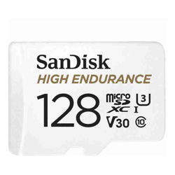 SanDisk High Endurance MICROSDHC Card SQQNR 128G UHS-I C10 U3 V30 100MB/S R 40MB/S W SD Adaptor SDSQQNR-128G-GN6IA