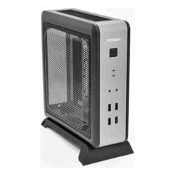 Antec ISK110-VESA ITX MB Slim Form Factor case with External 90w PSU. 2 x USB 3.0 and 2 x USB 2.0. HD Audio. VESA 100x 100. Case Nuc (LS)