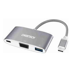 Choetech HUB-V02 USB-C to VGA &amp;amp;amp; USB Multiport Adapter