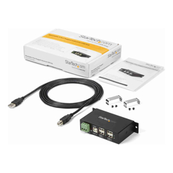 StarTech STARTECH.COM 4 Port USB2.0 HUB INDUSTRIAL METAL ESD PROTECTION MOUNT 2YR