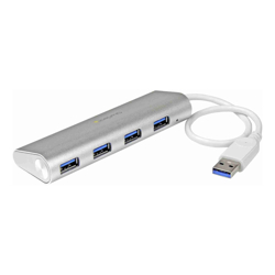 StarTech STARTECH.COM 4 Port PORTABLE USB 3.0 HUB W/ BUILT-IN CABLE TRAVEL USB HUB 2YR