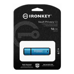 Kingston 16GB IronKey Vault Privacy 50 AES-256 Encrypted FIPS 197
