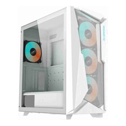 Gigabyte (LS) Gigabyte C301 RGB Tempered Glass E-ATX White Mid Tower Gaming Chassis  2x3.5&amp;amp;quot; 2x2.5&amp;amp;quot; 2xUSB3.0 Detachable Dust Filter Liquid Cooling PSU ATX