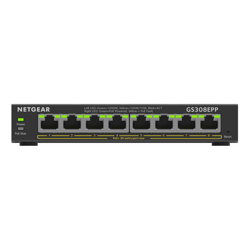 NETGEAR SOHO 8-port High-Power PoE+ Gigabit Smart Managed Plus Switch (GS308EPP)