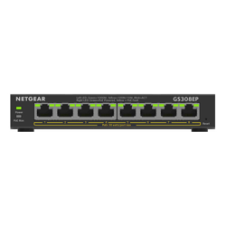 NETGEAR SOHO 8-port PoE+ Gigabit Smart Managed Plus Switch (GS308EP)