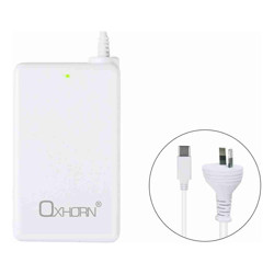 Just You PC Oxhorn 65W AC Power Adapter USB-C Charger Power Delivery for Lenovo HP Dell Asus USB-C Laptop Tablet Mobile Built-in Power Supply Protection 2M Cable