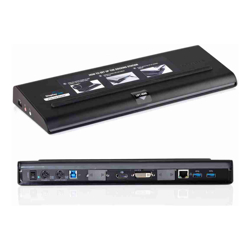 Targus Universal USB 3.0 Dual 2K Docking Station 2 x DisplayPort 2 x DVI 90W Adapter Dock with tips: 3H2 and 3W for Dell HP Compaq 12 Month Warranty (Refurbished)