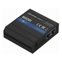 Teltonika RUT241 Compact industrial 4G (LTE) router equipped with 2x Ethernet ports WiFi and RutOS software for advanced networking solutions