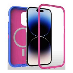 OtterBox Defender XT Apple iPhone 14 Pro MagSafe Case Blooming Lotus (Pink) (77-89123) DROP+ 5X Military Standard Multi-Layer Raised EdgesRugged