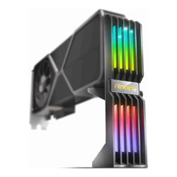 Antec RGB GPU Support Bracket Graphics Card Holder Addressable RGB 5V 3PIN RGB Connector. Black