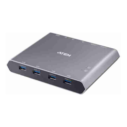Aten 2-Port 4K DisplayPort USB-C KVM Dock Switch with Power Pass-through