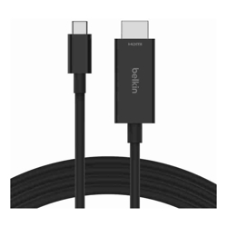 Belkin Connect USB-C to HDMI Cable 2M Black (AVC012bt2MBK) Supports resolutions up to 8K 60Hz and HDR10+ Plug and Play
