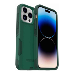 OtterBox Commuter Apple iPhone 14 Pro Max Case Trees Company (Green) (77-88457) Antimicrobial DROP+ 3X Military Standard Dual-Layer Raised Edges