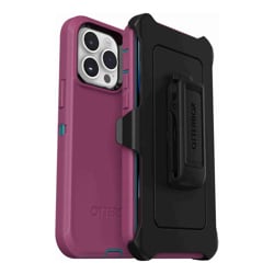 OtterBox Defender Apple iPhone 14 Pro Max Case Canyon Sun (Pink) (77-88397) DROP+ 4X Military Standard Multi-Layer Included Holster Raised Edges