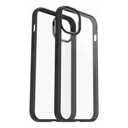 OtterBox React Apple iPhone 14 Plus Case Black Crystal (Clear/Black) (77-88874) Antimicrobial DROP+ Military Standard Raised Edges Hard Case