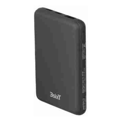 3Sixt JetPak Basix 2.0 5000 mAh Power Bank Black