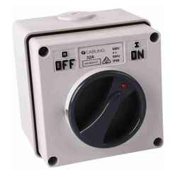 4Cabling 4C | Surface Switch  IP66 2Pole 500V 32A