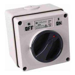 4Cabling 4C | Surface Switch  IP66 3Pole 500V 20A