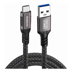 Simplecom CAU520 USB-A to USB-C Data and Charging Cable USB 3.2 Gen2 10Gbps 2M