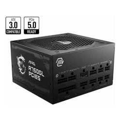MSI MAG A750GL PCIE5 750W Up to 90% (80 Plus Gold) ATX Power Supply Unit