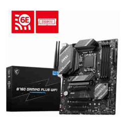 MSI B760 GAMING PLUS WIFI  ATX Motherboard 4x DDR5~192GB 5x PCI-E x 16 2x M.2 4x SATA 2x USB 3.2  4x USB 2.0  1 USBx C