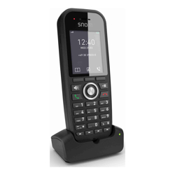 SNOM M30 IP DECT Handset Multicell Compadible Backlit Keyboard Long Stangby Time  Hold or Forward Black