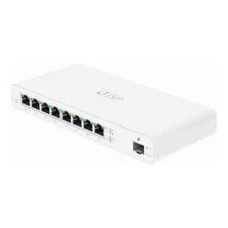 Ubiquiti | UISP Router | UISP-R | 8 Port GbE Ports w/ 27V Passive PoE For MicroPoP Applications 110W PoE Budget Fanless
