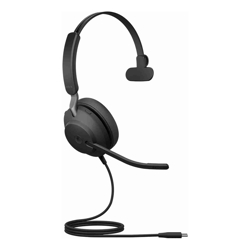 Jabra Evolve2 40 SE Wired USB-C MS Mono Headset 360? Busy Light Noise Isolationg Ear Cushions 2Yr Warranty