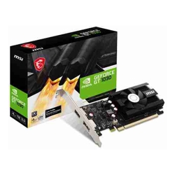 MSI GT 1030 4GD4 LP OC Nvidia GeForce GT 1030 4GB DDR4 Core Clock: 1430MHz Cuda Core: 384 1xHDMI 1xDP PSU: 300W PCIe3.0 3 Year Warranty