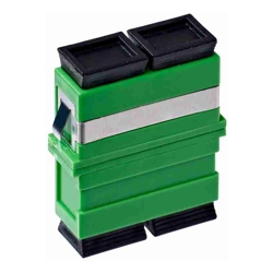 4Cabling SC/APC OS1/OS2 Singlemode Through Coupler Flangeless Duplex | Green