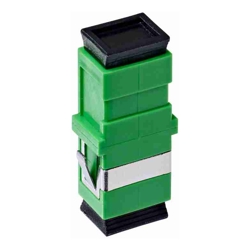 4Cabling SC/APC OS1/OS2 Singlemode Through Coupler Flangeless Simplex| Green