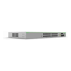 Allied Telesis Stackable Layer 3 Lite switch with 20 x 100M/1G PoE+ ports 4 x 100M/1G/2.5G/5G PoE+ ports and 4 x 10G uplinks. AU Power Cord